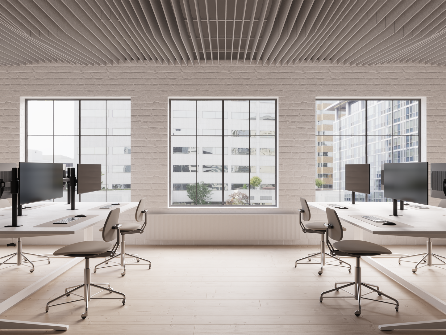 Ceiling Span Blades - Slanted