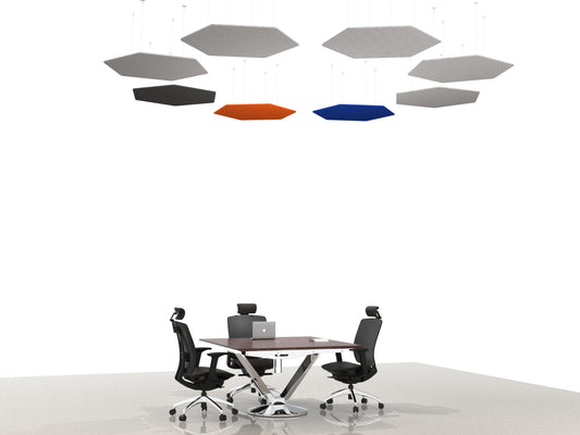 Hexagon Geometric Cloud