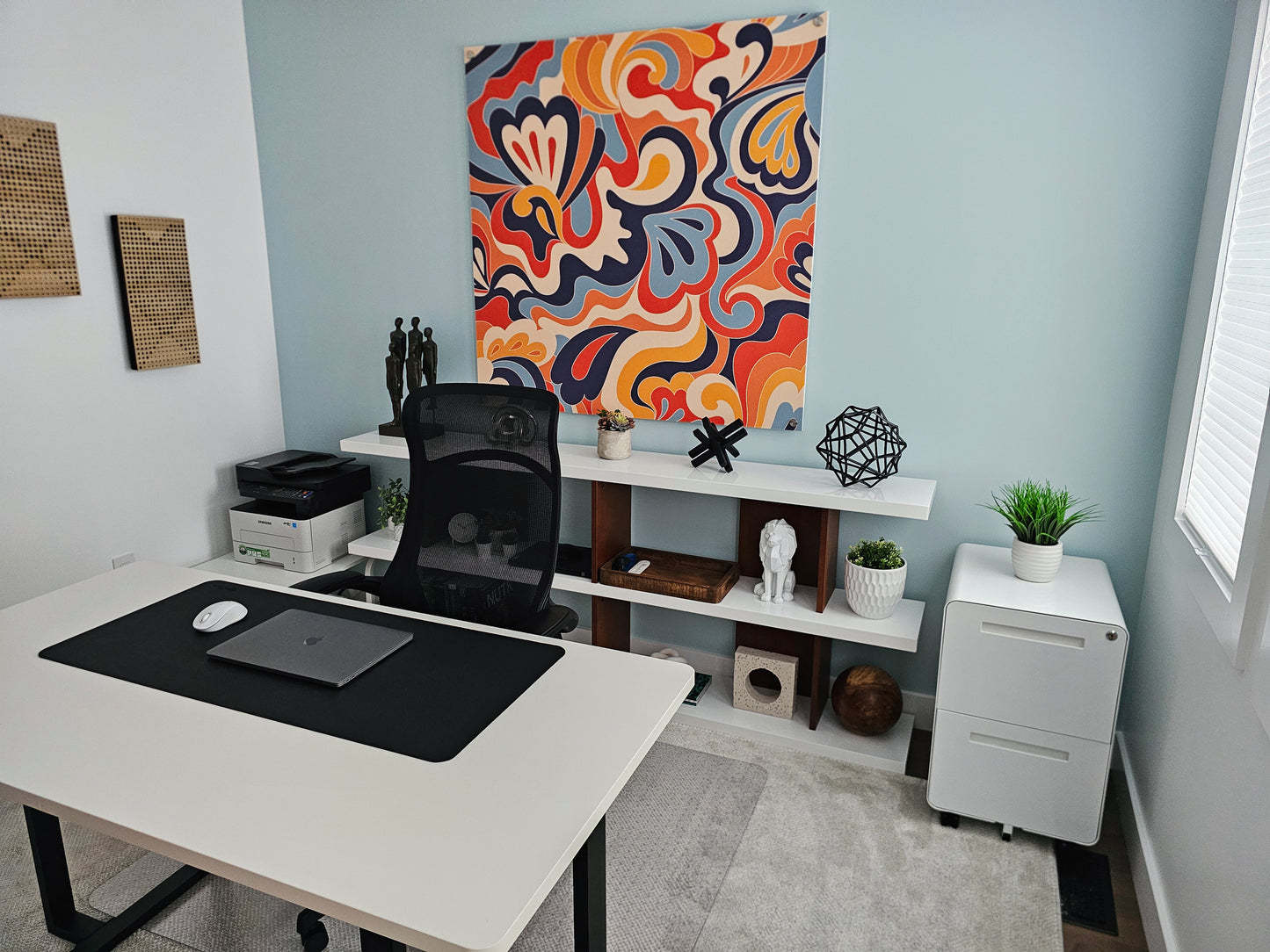 4x4 Printed Acoustic Wall Panel - W4x4-FLORAL-005