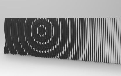 Acoustic 3D Wall Panel - Parametric Wall