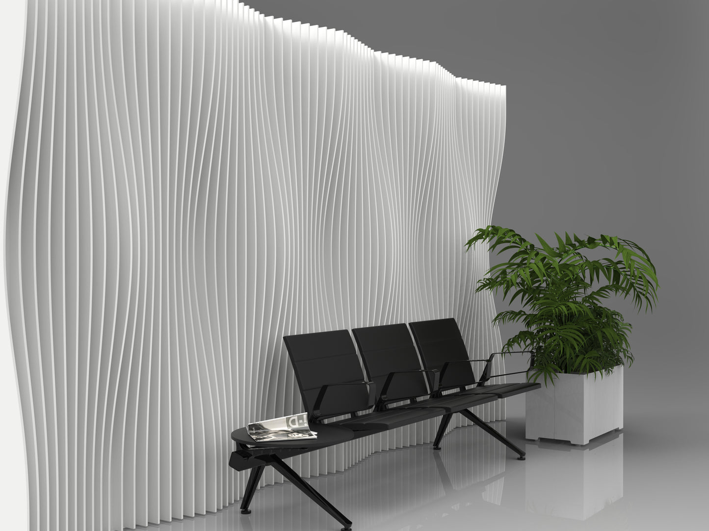 Undulating Wall Design 3