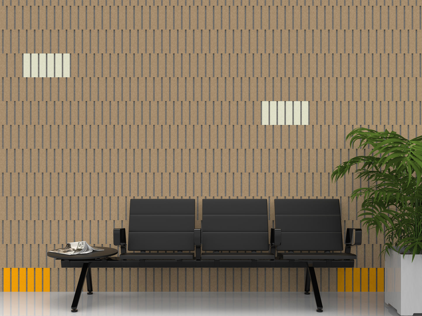 3" O.C Bevel Tile - 2 Tone - 2 Sides Beveled
