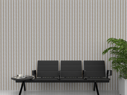 3" Vertical bevels - 2 Tone - Acoustic Wallcovering